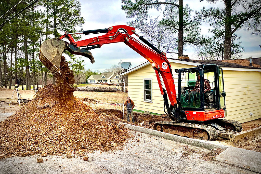 French drain installation Chattanooga TN